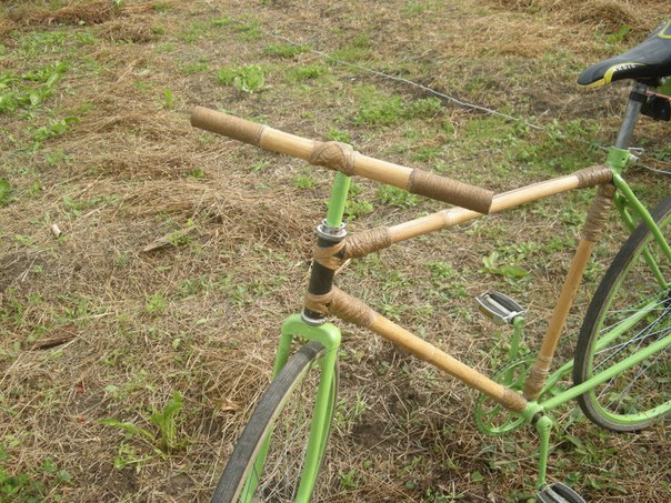 Радомишлянин склав велосипед з бамбуку